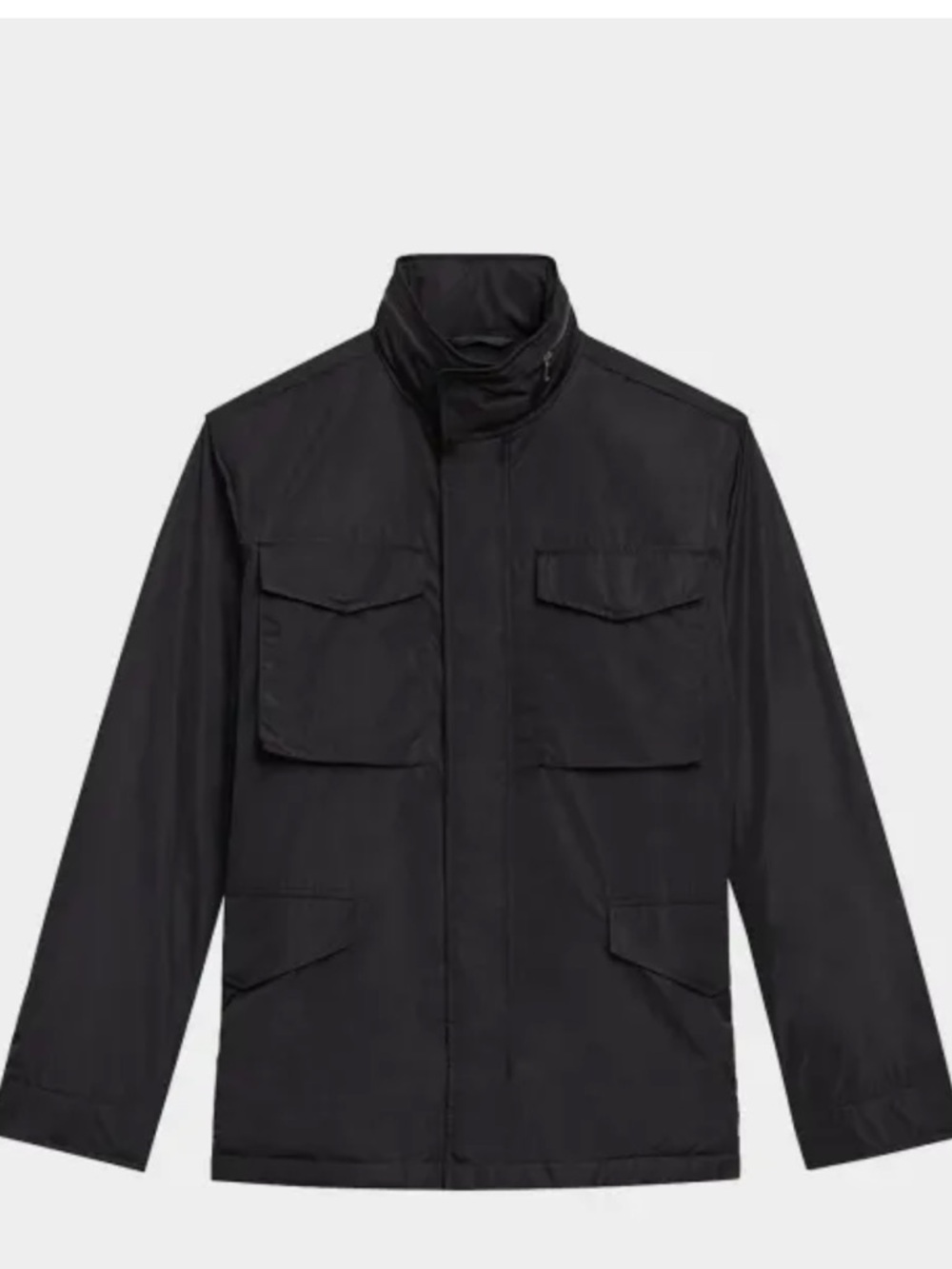 Men's Theory Nylon Field Jacket Black Sz Sm